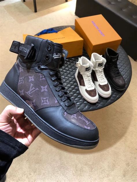 louis vuitton mens sneakers high tops|Louis Vuitton lv trainer.